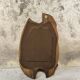Vintage free-form mirror in solid wood
