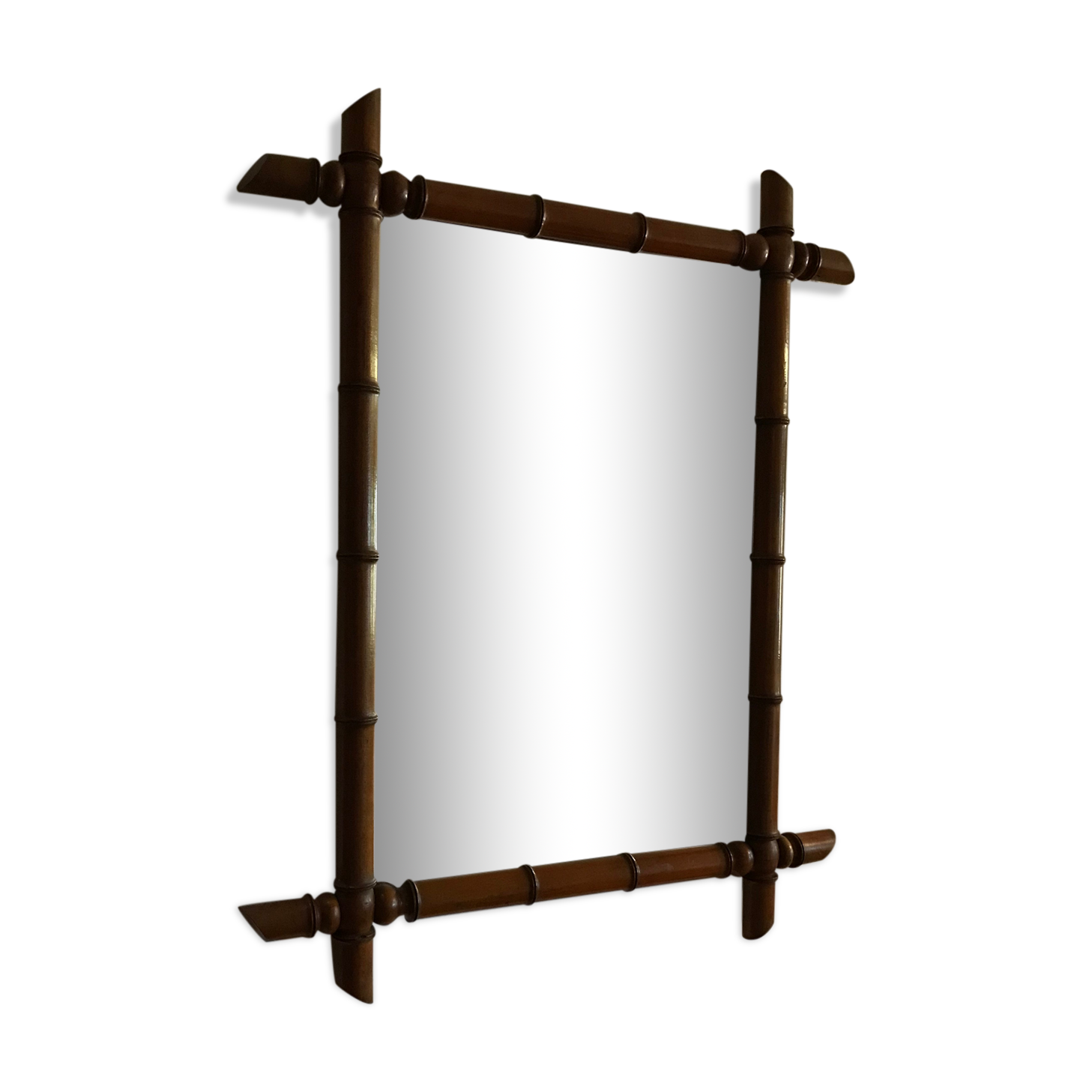 Parquet bamboo mirror