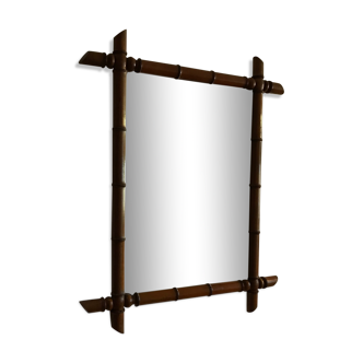 Parquet bamboo mirror