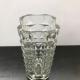 Vase verre moulé grand modèle vintage