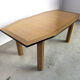Vintage burl wood dining table, 1980s