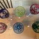 6 verres de couleurs saint Louis