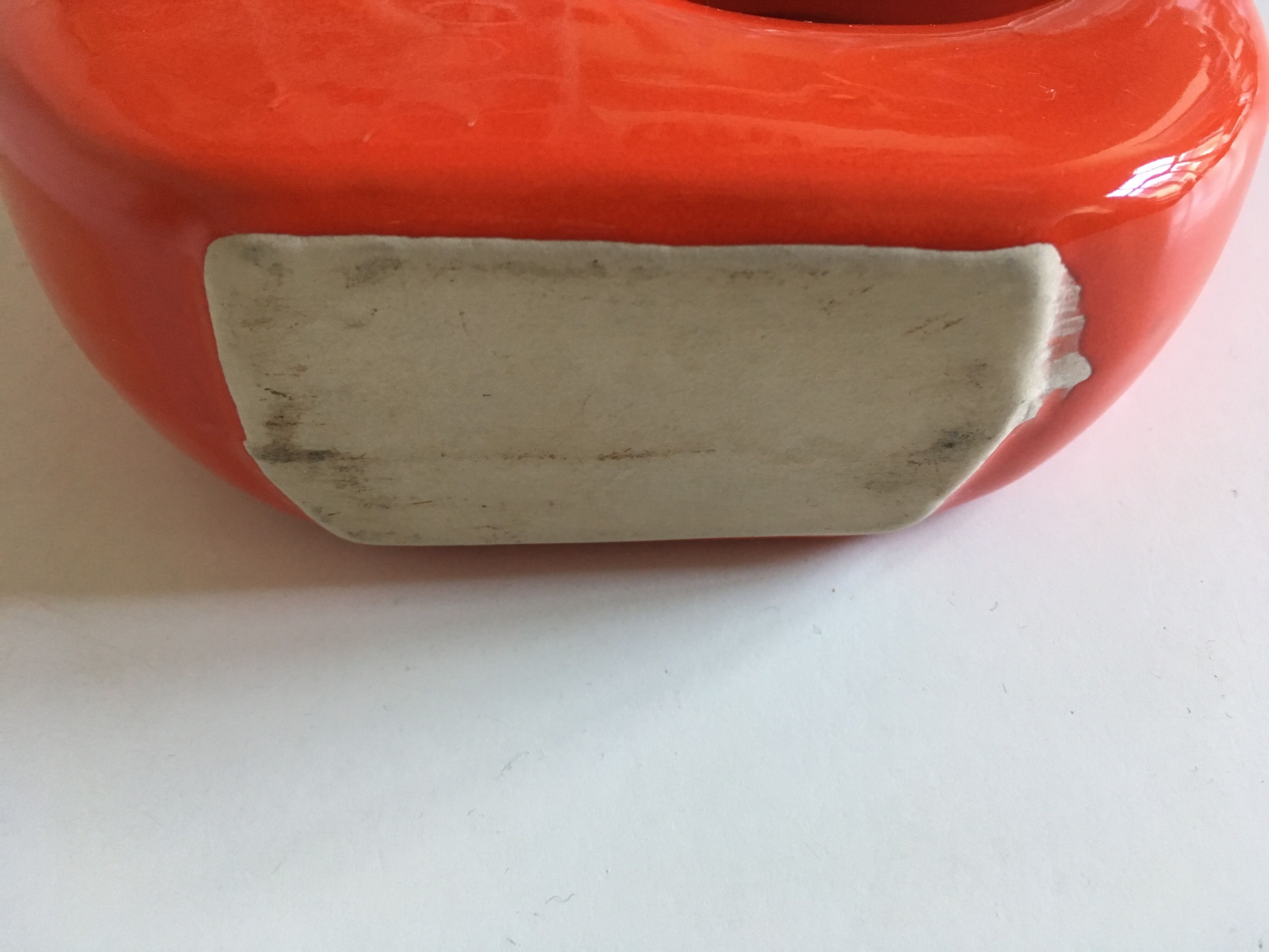 60s pop vase enamelled ceramic