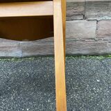 vintage Scandinavian wooden office armchair