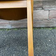 vintage Scandinavian wooden office armchair