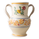 Vase with two twisted handles, Ceramiche Nicola Fasano, Grottaglie