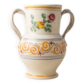 Vase à 2 anses torsadées, Ceramiche Nicola Fasano, Grottaglie