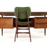 Hulmefa Pro-Pos executive desk - dutch mid century modern design in teak