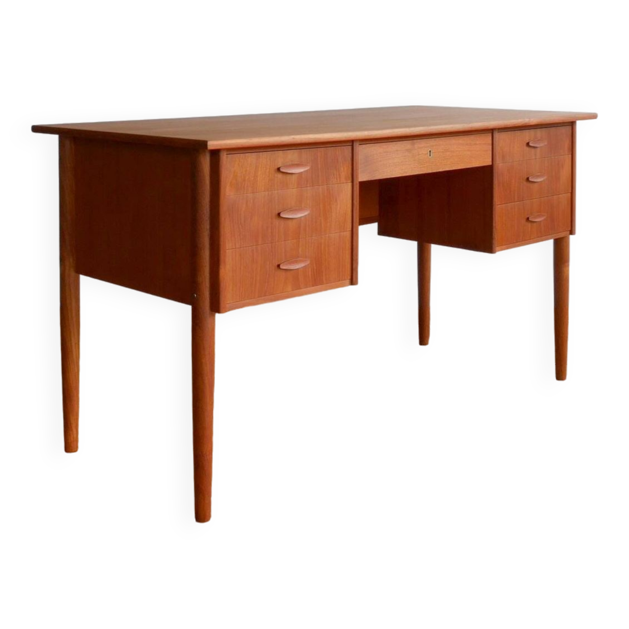 Danish Teak Desk, 1950s