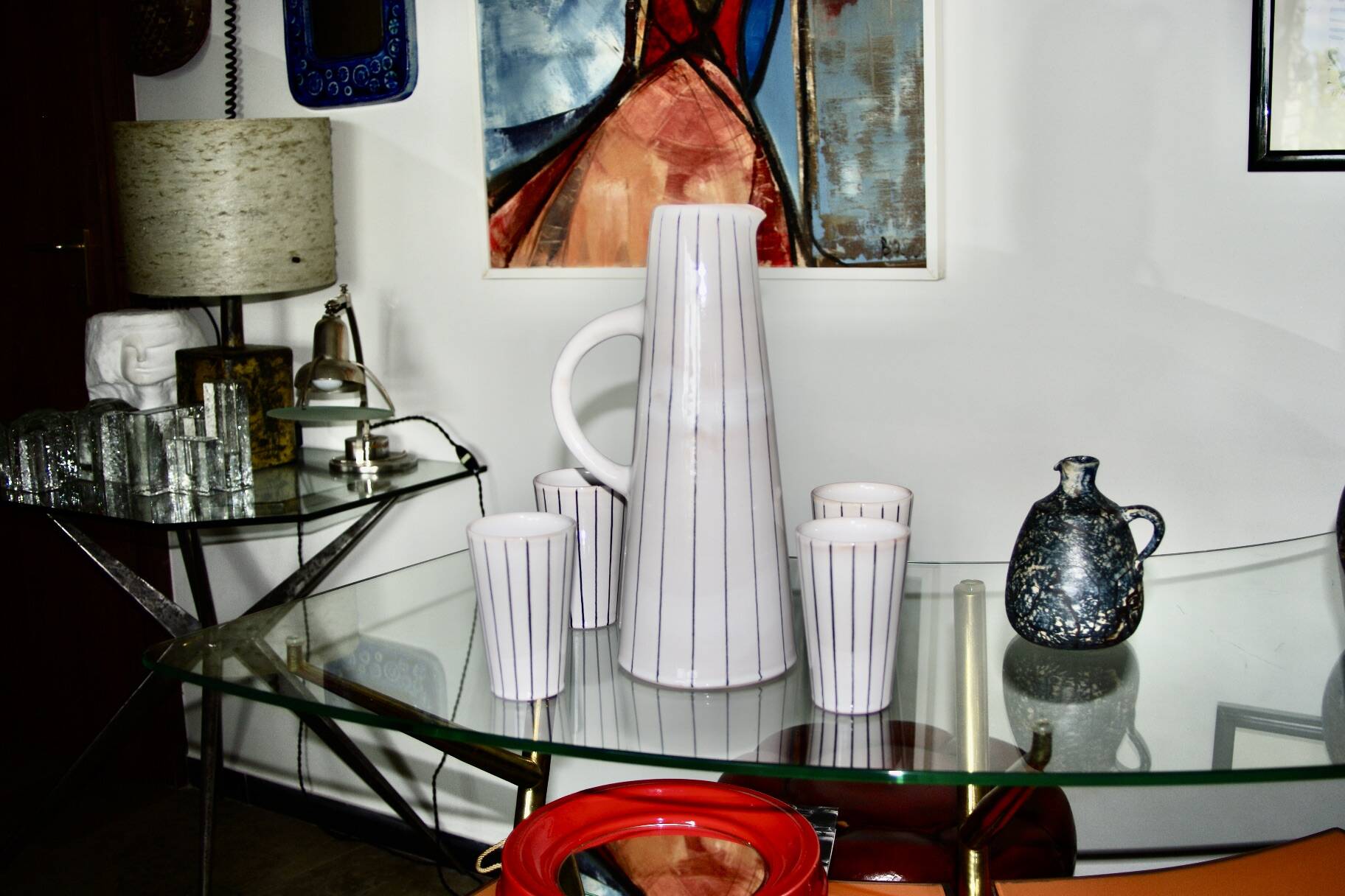 Vintage orangade service in swiss ceramic