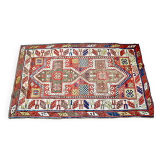 Tapis en laine kazakh vintage 198x118