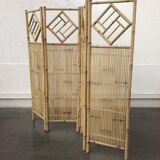 Bamboo and rattan screen