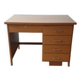 Vintage 1960 Desk in Oak - Scandinavian Design - 5 Drawers