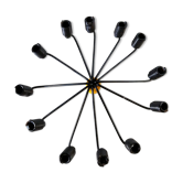 Bougeoir spider 12 branches design années 50