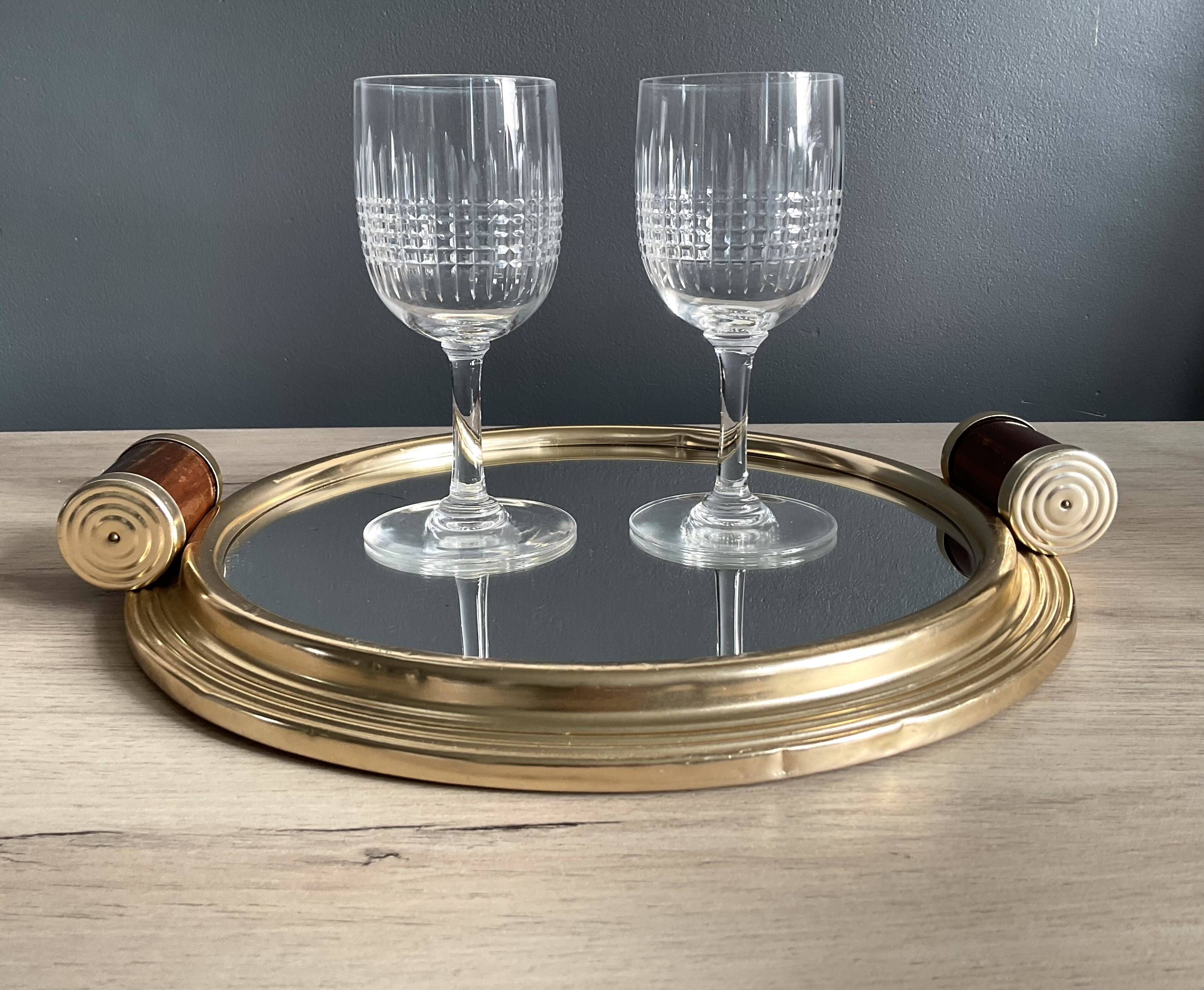 Duo of Baccarat Nancy model stemmed glasses