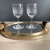 Duo of Baccarat Nancy model stemmed glasses