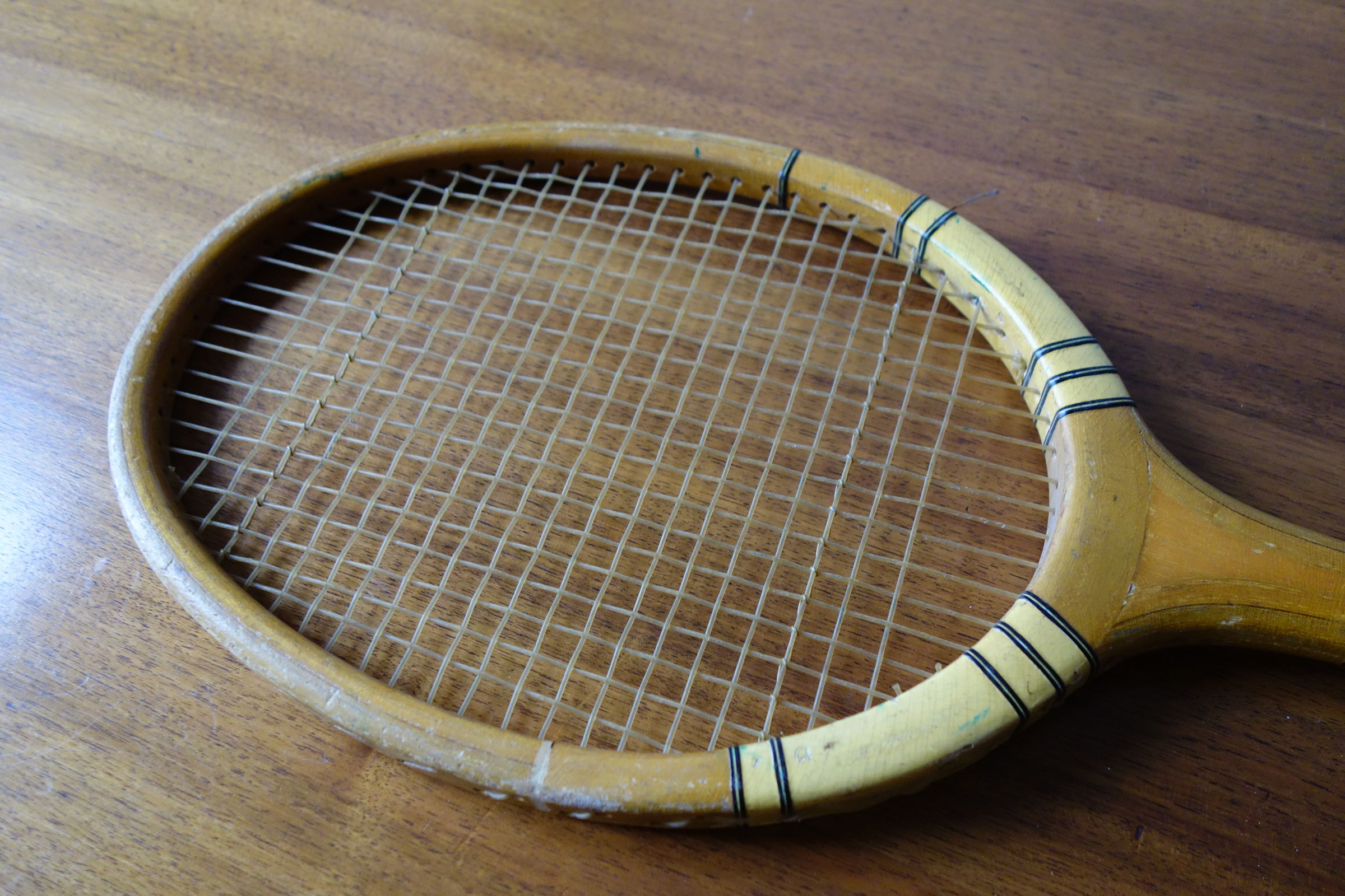 Racket tennnis wood 1910-1920