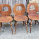 5 Baumann chairs, Scandinavian spirit, vintage 60s