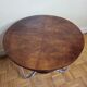 Table d'appoint moderniste "Bauhaus" en bois de placage et acier tubulaire courbé, années 30