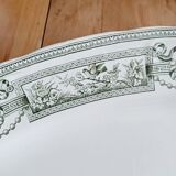 Oval ironstone platter from Saint Amand and Hamage, Medallion