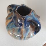 Flaming sandstone vase