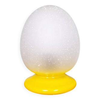 Bubble glass egg table lamp, 1970s
