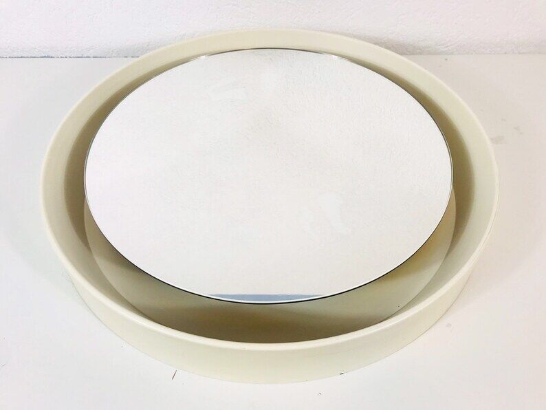 Round illuminated mirror by Schöninger, Germany, 1970s