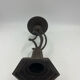 Antique metal candlestick.