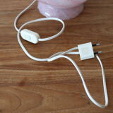 Pink glass egg lamp 70s