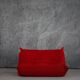 Red Alcantara Togo 2-seater sofa and corner by Michel Ducaroy for Ligne Roset, 2000s