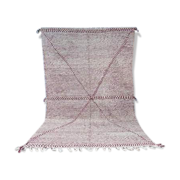 Burgundy Berber rug in Zanafi style, 2x3 m.