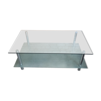 Glass coffee table