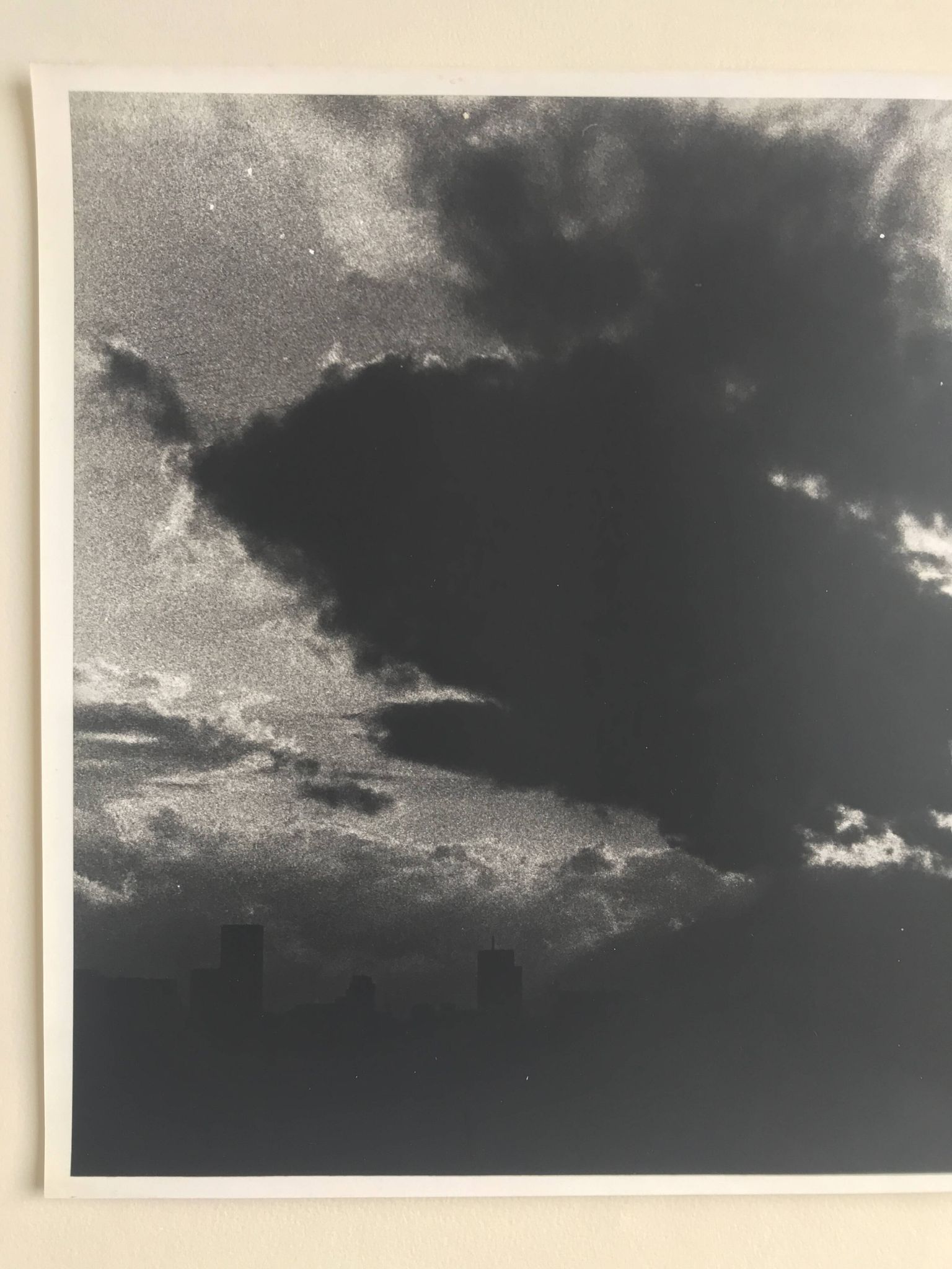 Rosine nusimovici, untitled (cloud iii), c 1980. black and white silver print