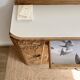 Art Deco oak sideboard with mirror (removable)