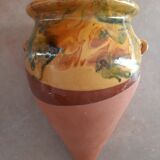 Glazed terracotta pot