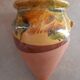 Glazed terracotta pot