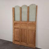 Partition in wood and glass 128 cm