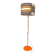 Vintage 70s floor lamp with orange trumpet base
