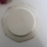Creil and Montereau plates, 19th century, Perle model, ivory / set of 4
