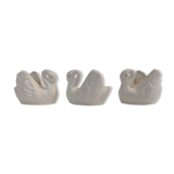 White porcelain swan table planters 1950/1960.