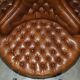 Leather Chesterfield tête-à-tête sofa, 4-seater