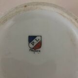 2 Antique Faceted Bowls with Small Flower Pattern PL France