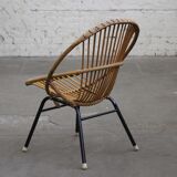 Armchair child vintage rattan Rohe Noordwolde