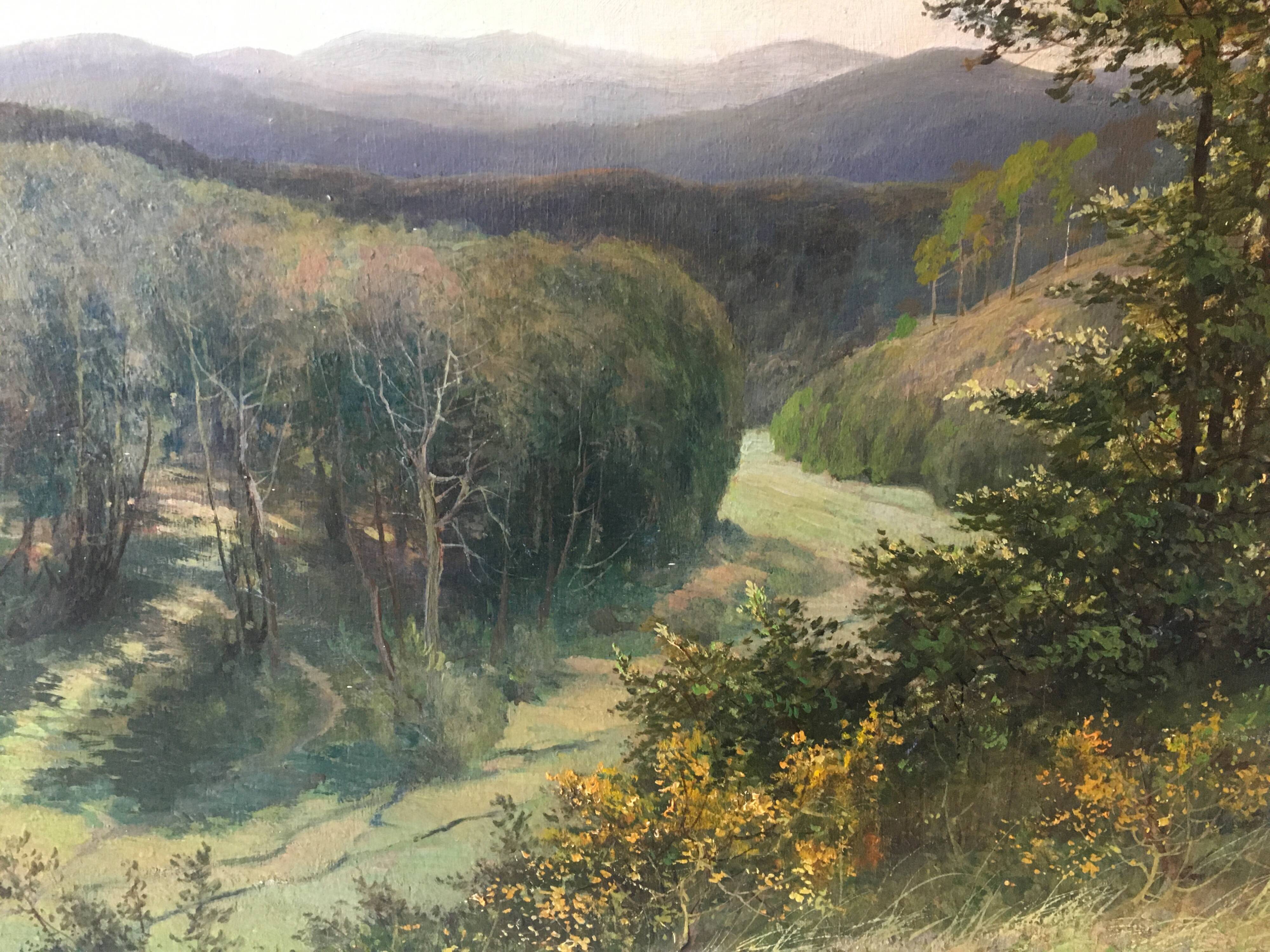 HSP painting "Tree Valley Landscape" by Othon Pfeiffer