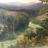 HSP painting "Tree Valley Landscape" by Othon Pfeiffer