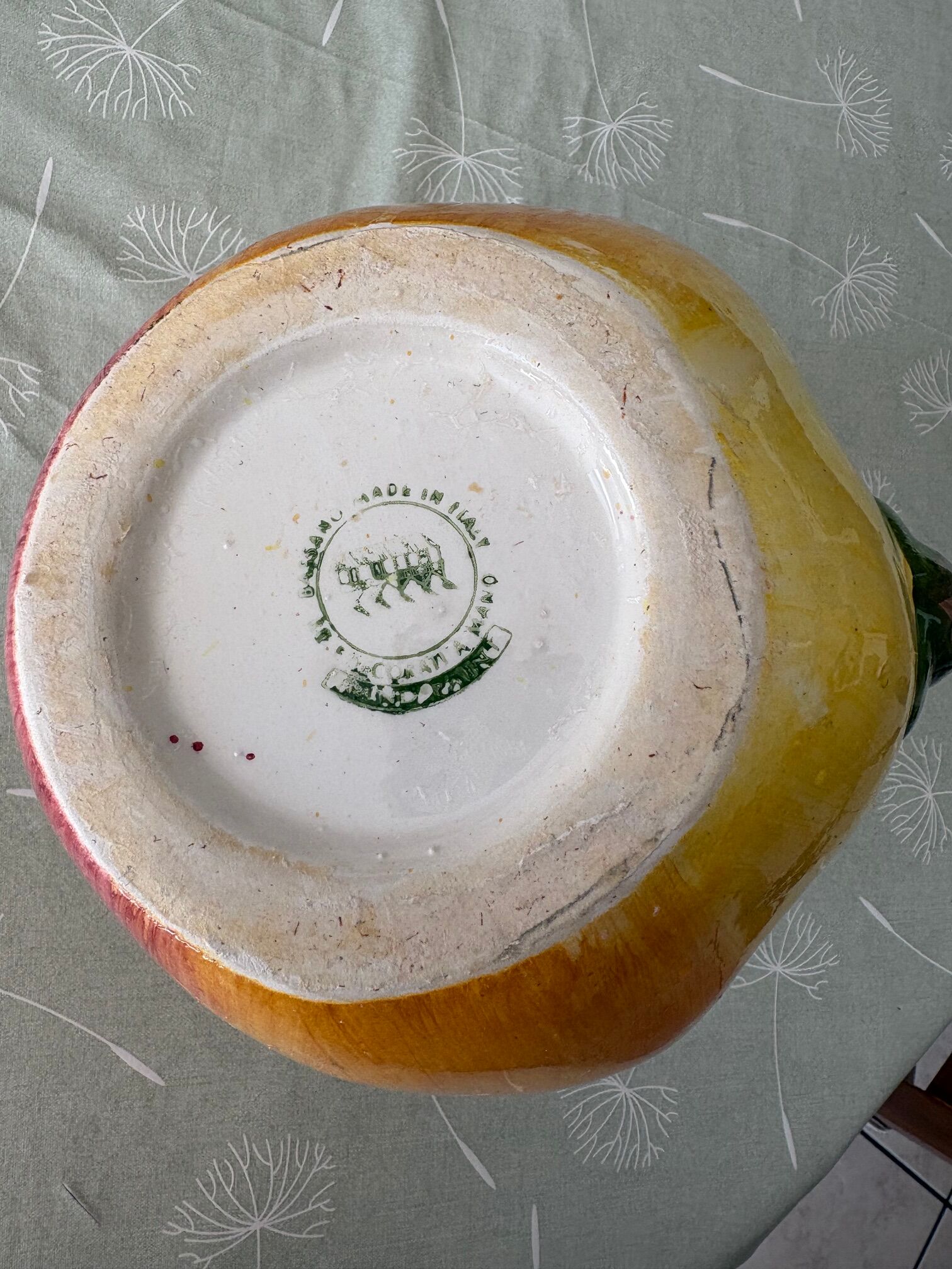 Large "apple" jug in Bassano ceramic