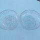 Pair of glass candlesticks