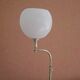 Antique brass and opaline glass lamp – Modernist piece, 1940s