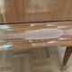 Buffet vitrine vintage bois et laiton