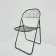 Niels Gammelgaard for Ikea grey wire metal folding chair, 1970s